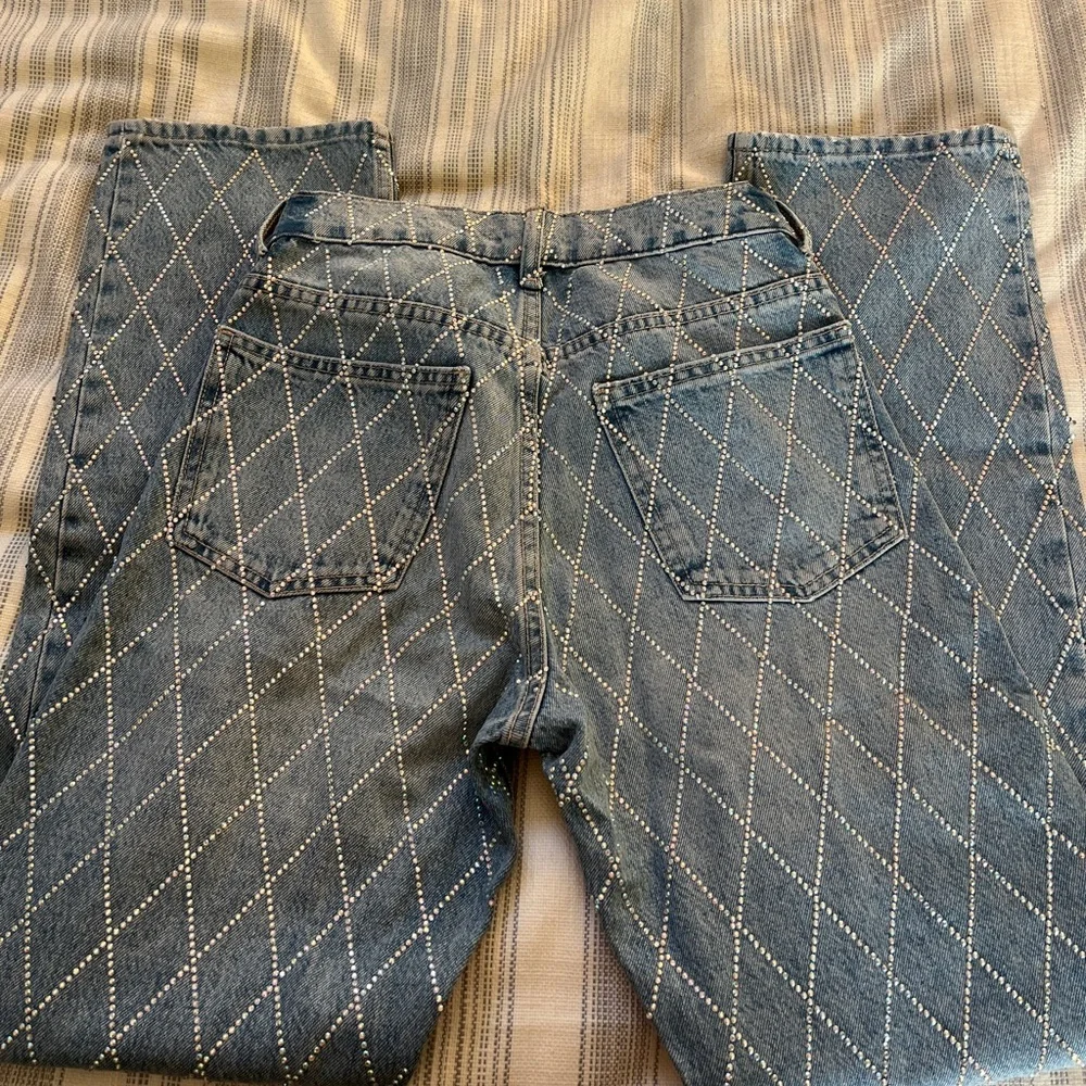 Zara Light Blue Straight Leg Jeans - Picture 12 of 12